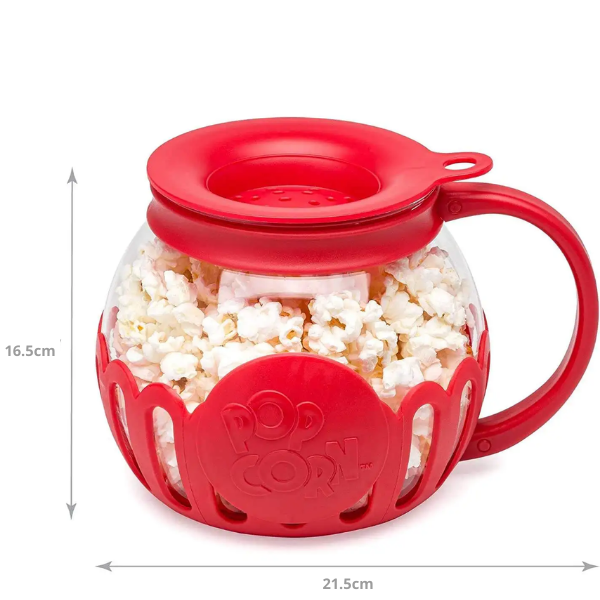 Popcorn Glass - Pote de pipoca para microandas