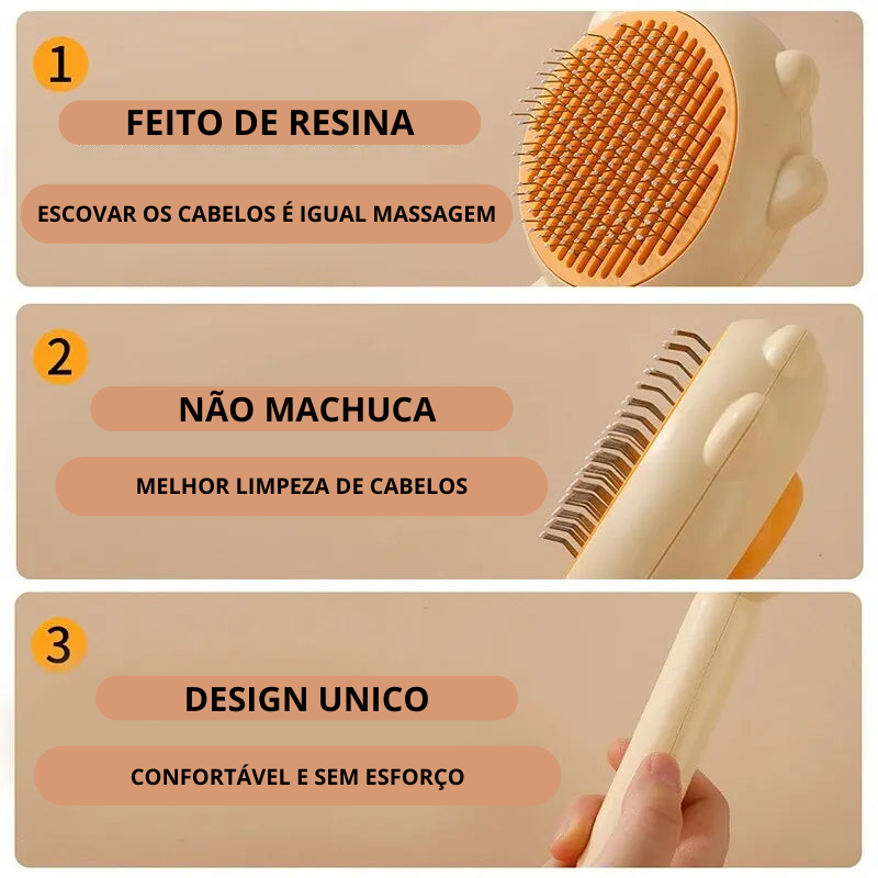 Pente de Massagem Mágica e Remoção de Pêlos